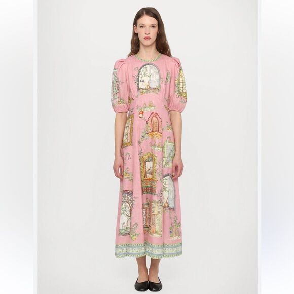 chinese dress ladies ALEMAIS Maxi Midi Dress Floral Multi main image 0